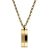 Lucleon Élégant Collier En Acier Doré 20