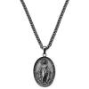 Lucleon Sanctus | Collier Argenté Vintage Avec Médaille Miraculeuse 19