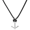 Lucleon Gravel | Collier Avec Pendentif Ancre Marine En Acier Inoxydable 22