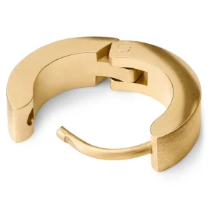 Lucleon Boucle D’oreille En Métal Doré Sertie D’une Zircone Cubique 7