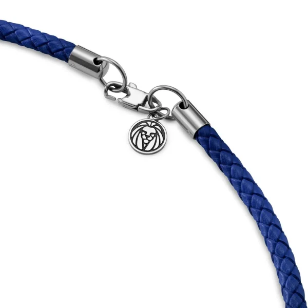 Lucleon Tenvis | Collier En Cuir Bleu 5 Mm 4