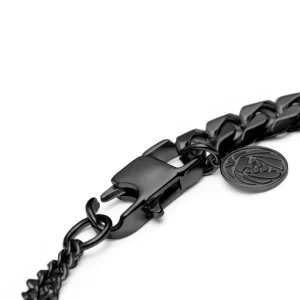 Lucleon Bracelet Couleur Gris Gunmetal Carlos Amager à Double Maille Gourmette 12