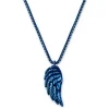 Otsu Egan | Collier à Maille Vénitienne Avec Pendentif En Forme D’aile En Acier Inoxydable Bleu 17