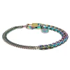 Lucleon Bracelet Couleur Arc-en-ciel Carlos Amager à Double Maille Gourmette 22