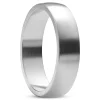 Lucleon Ferrum | Anneau Argenté En Acier Inoxydable Brossé – Profil En ‘D’ – 6 Mm 16