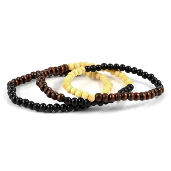 Collin Rowe Ensemble De Bracelets De Perles Multicolores De 6 Mm 3