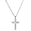 Fort Tempus Collier à Croix En Acier Spiralé 22