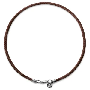 Lucleon Tenvis | Collier En Cuir Brun 5 Mm 8