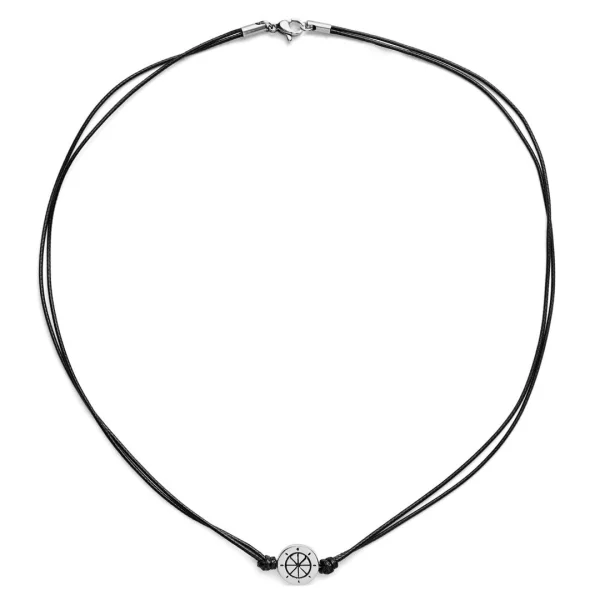 Lucleon Gravel | Collier Avec Pendentif Gouvernail En Acier Inoxydable 4