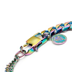 Lucleon Bracelet Couleur Arc-en-ciel Carlos Amager à Double Maille Gourmette 12