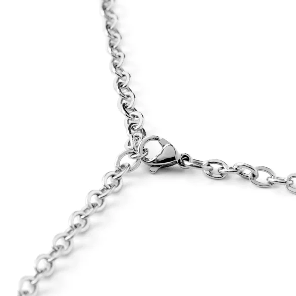 Fort Tempus Collier à Croix En Acier Spiralé 6