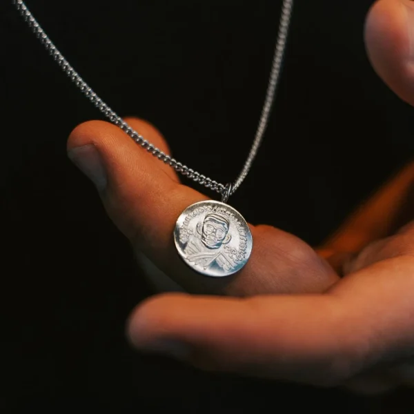 Lucleon Collier à Pendentif Hindou Argenté 6