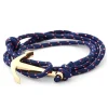 Tailor Toki Bracelet L’ancre Dorée à Cordon Bleu Blanc Rouge 13