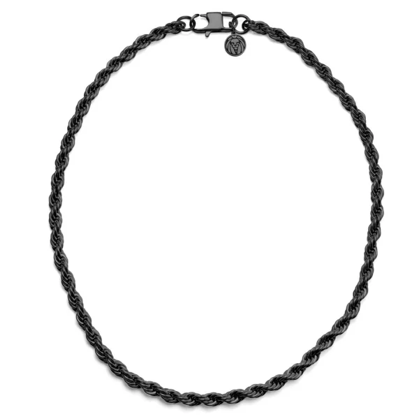 Lucleon Chaîne à Maille Cordée En Acier Bronze Gunmétal Amager Collin – 6 Mm 3