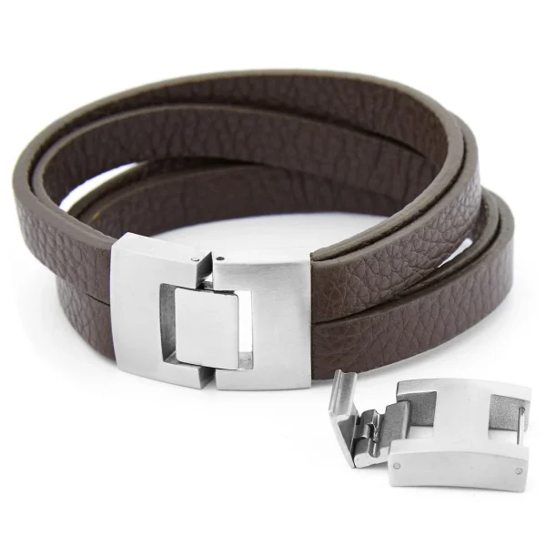 Fort Tempus Bracelet En Cuir Brun « Renouveau Urbain » 3