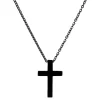 Fort Tempus Collier à Pendentif En Croix Noire Classique 22