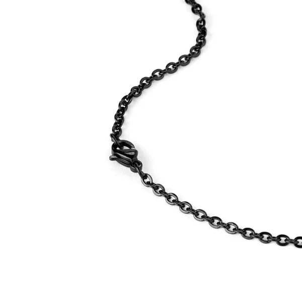 Fort Tempus Collier à Pendentif En Croix Noire Classique 7