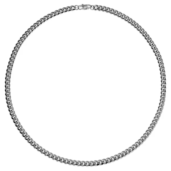 Lucleon Chaîne Argentée à Mailles De 6 Mm 3