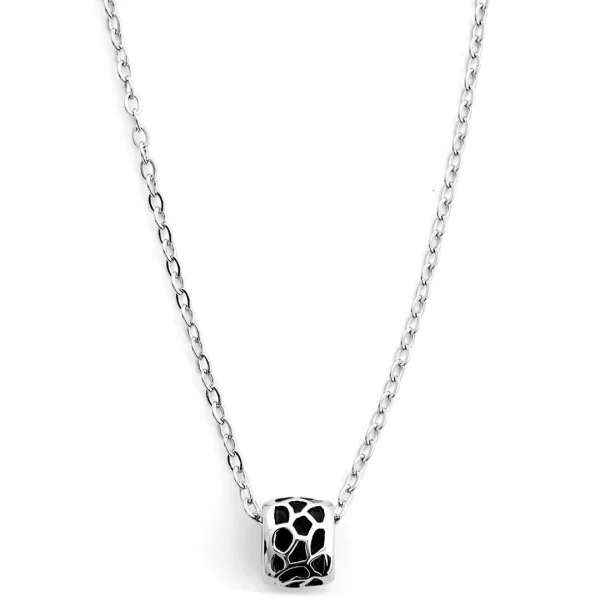 Fort Tempus Collier Avec Anneau Noir Et Argenté 1