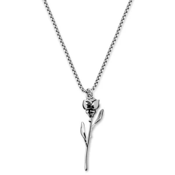 Otsu Egan | Collier La Rose En Métal Argenté 1
