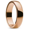 Lucleon Ferrum | Anneau Couleur Or Rose En Acier Inoxydable Poli – Profil En ‘D’ – 6 Mm 13