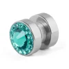 Fort Tempus Boucle D’oreille Magnétique à Cristaux Bleus 8 Mm 5