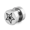 Fort Tempus Boucle D’oreille Magnétique L’étoile En Acier 8