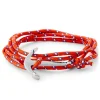 Tailor Toki Le Marin – Bracelet Rouge, Bleu Et Blanc à Pendentif Argenté 11