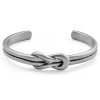 Lucleon Bracelet Manchette Evan Graham Argenté à Nœud D’Hercule 16