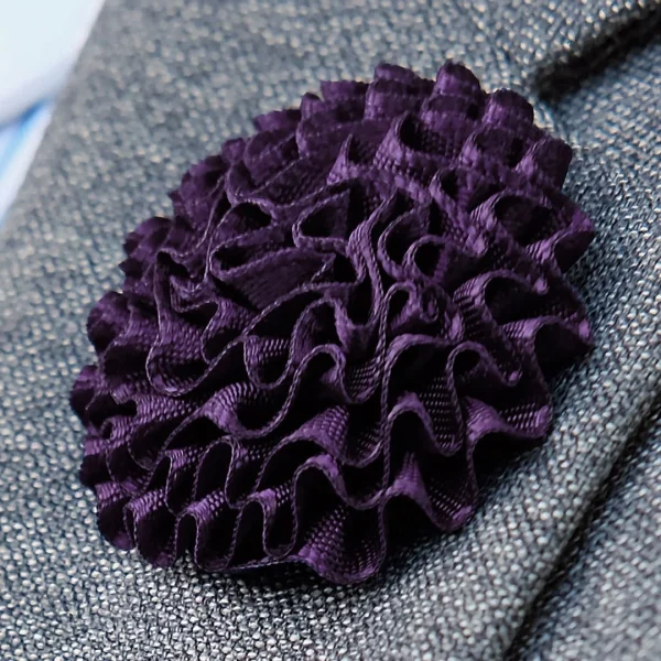 Warren Asher Boutonnière à Fleur Pissenlit Violette 7