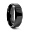 Fort Tempus Anneau En Acier Noir Angulaire 16