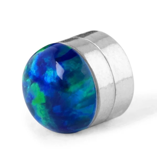 Fort Tempus Boucle D’oreille Magnétique Terre Bleue 5 Mm 1