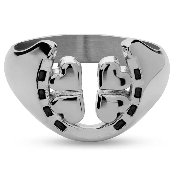 Seizmont Ace | Bague Argentée « Le Trèfle à 4 Feuilles » Et « Le Fer à Cheval » 6