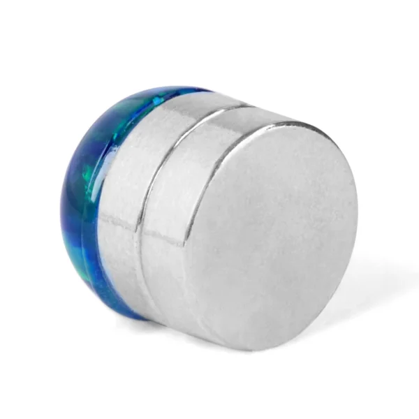 Fort Tempus Boucle D’oreille Magnétique Terre Bleue 5 Mm 4