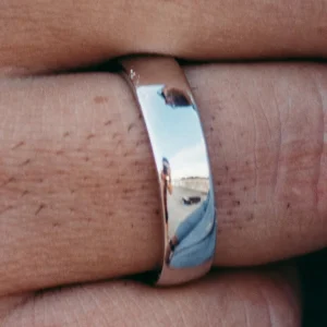 Northern Jewelry Anneau Classique à Profil étroit En Argent 925s 15