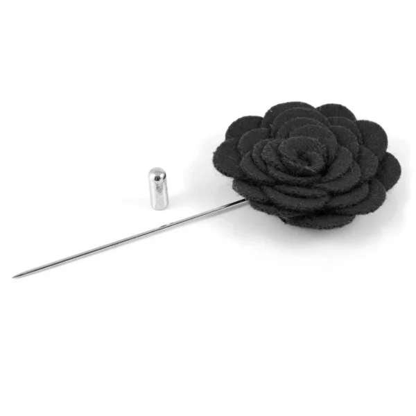 Warren Asher Boutonnière Rose Noire 3