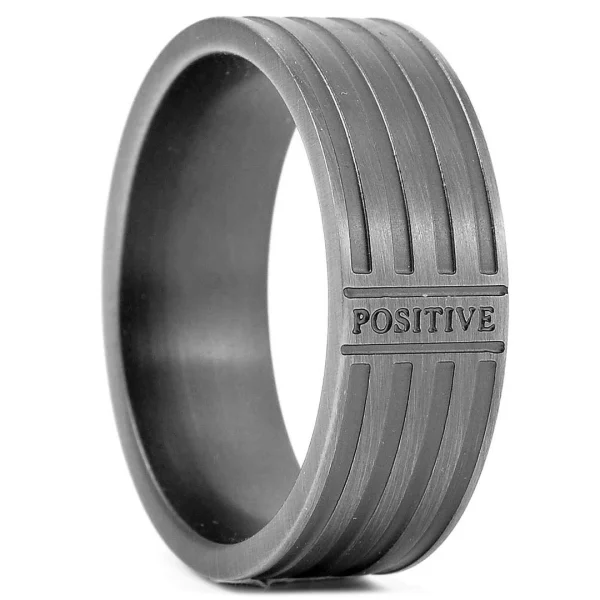 Lucleon Bague Positive En Acier 1