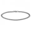 Lucleon Bracelet Chaîne à Mailles Argentées – 4 Mm 8