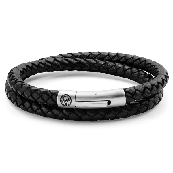 Lucleon Bracelet Collins En Cuir Noir – 6 Mm 1