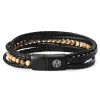 Lucleon Bracelet Naxos En Cuir Et Pierre De Jaspe Paysage 17