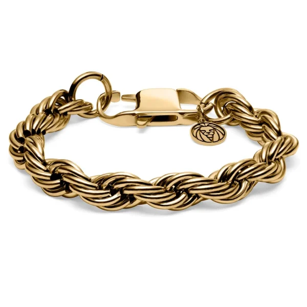 Lucleon Bracelet En Métal Tressé Couleur Or Corwin Amager – 10 Mm 1