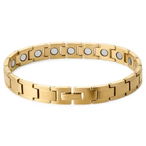 Lucleon Bracelet Magnétique En Titane Doré 12