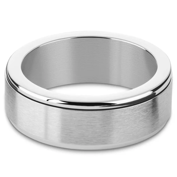 Seizmont Enthumema | Anneau Anti-stress En Acier Inoxydable Argenté Brossé – 8 Mm 3