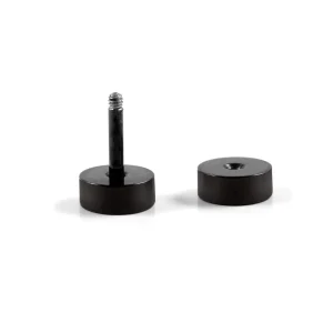 Lucleon Clou D’oreille Noir 4mm 10