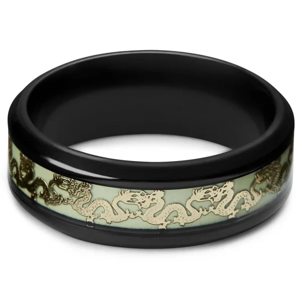 Fort Tempus Bague Phosphorescente à Motifs Dragons 4