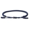 Waykins Bracelet Bleu Whit à Noeud De Chance 22