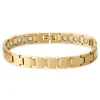 Lucleon Bracelet Magnétique En Titane Doré 17