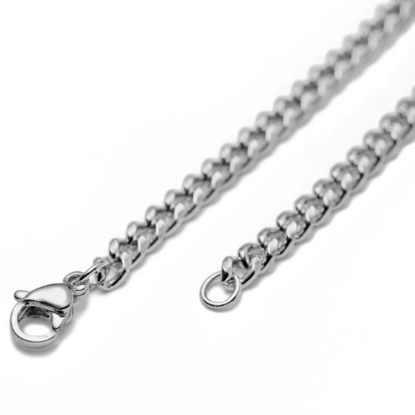 Lucleon Bracelet Chaîne à Mailles Argentées – 4 Mm 3