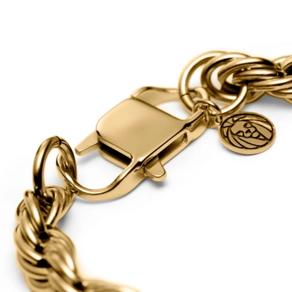 Lucleon Bracelet En Métal Tressé Couleur Or Corwin Amager – 10 Mm 4