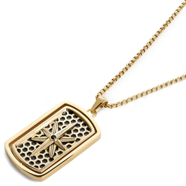 Lucleon Collier à Pendentif Doré Icarus Damiano Kayden 6